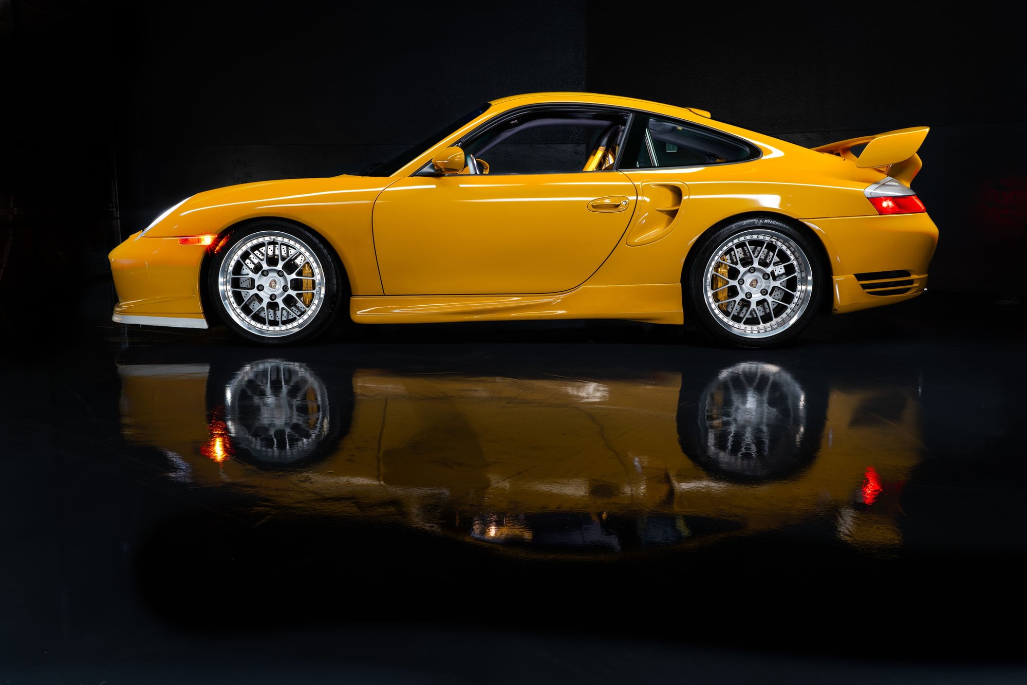 2001 Shark Werks Speed Yellow 911 Turbo on Bring a Trailer 