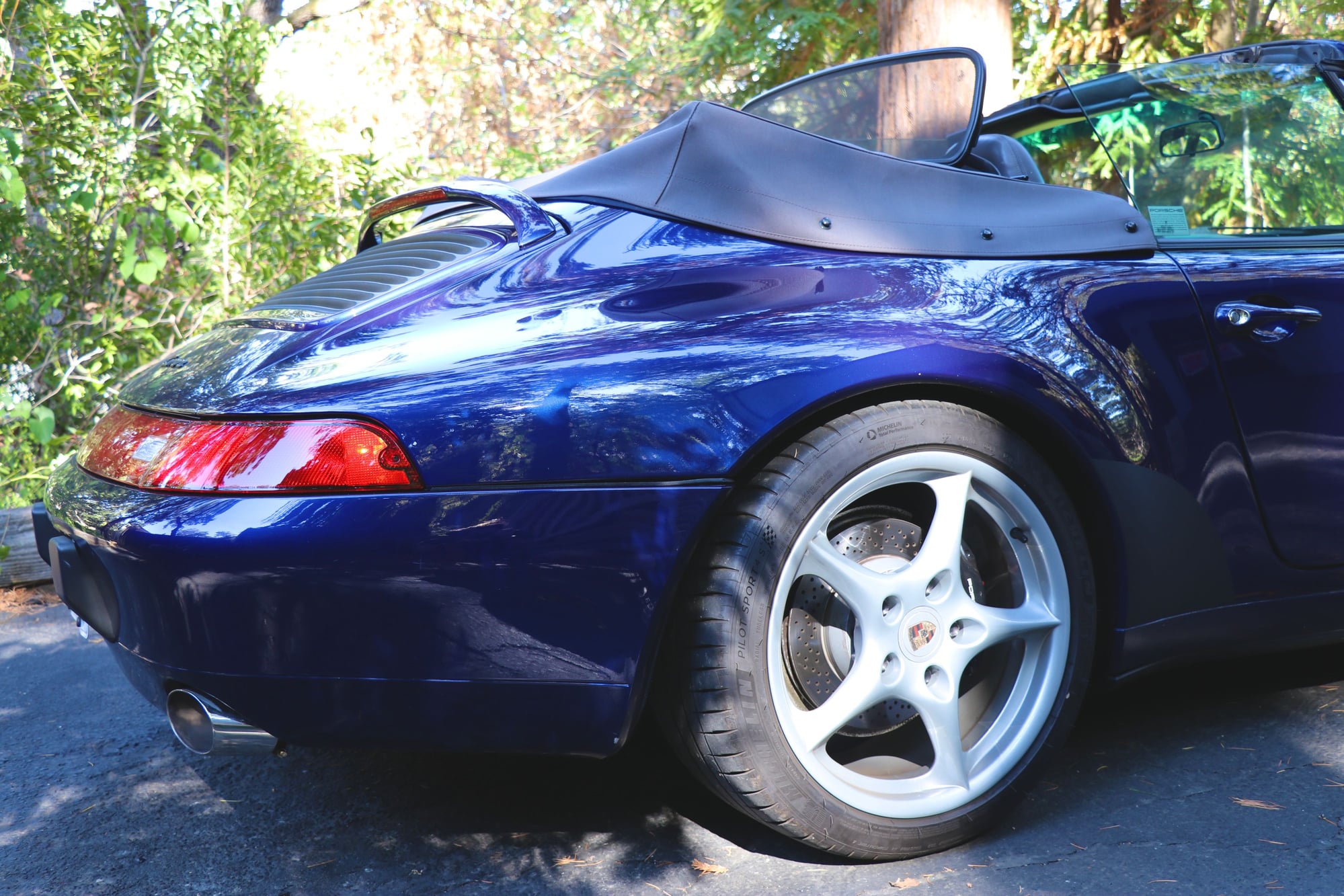 1995 Porsche 911 - **FOR SALE** Iris Blue over Classic Grey 1995 Carrera 2 Cabriolet - New Top! - Used - VIN WP0CA2999SS340410 - 87,000 Miles - 6 cyl - 2WD - Manual - Convertible - Blue - Lafayette, CA 94549, United States