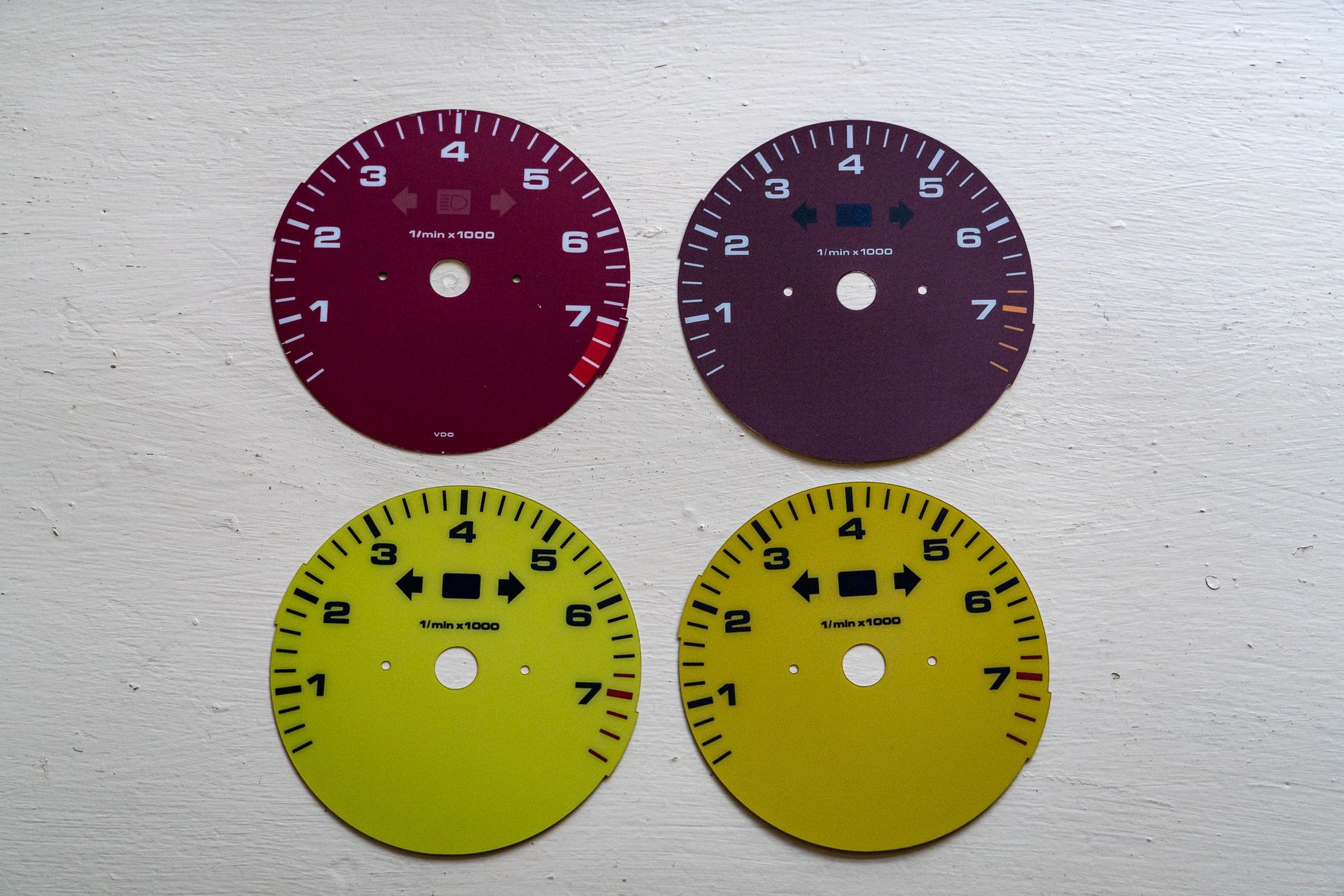 Interior/Upholstery - Tachometer gauge faces - for Porsche 964 and 993 - New - 1990 to 1998 Porsche 911 - Wynnewood, PA 19096, United States