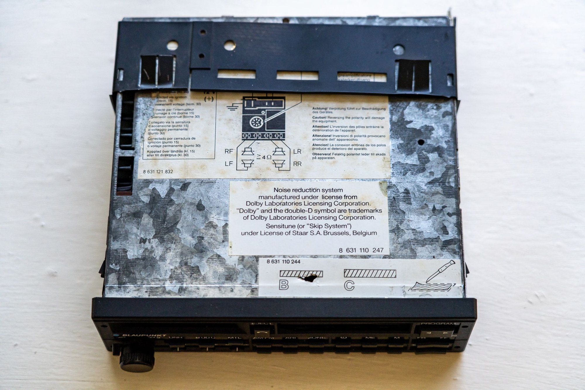 Interior/Upholstery - Blaupunkt Reno SQR 46 - Cassette Radio with  Amp - Used - 1990 to 1994 Porsche 911 - Wynnewood, PA 19096, United States