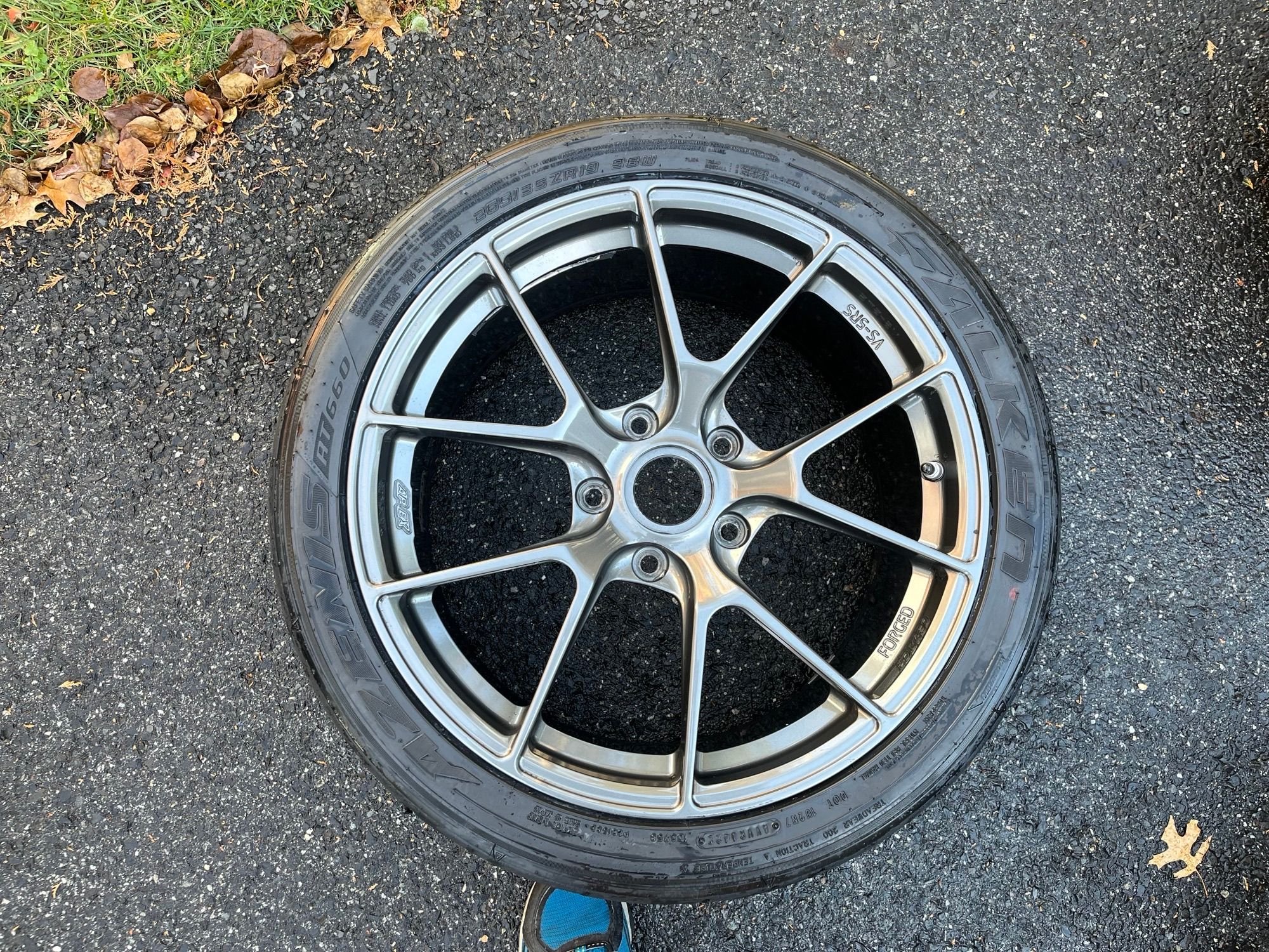 Wheels and Tires/Axles - Apex VS5-RS - 19inch -  9/10.5 - 718 / Cayman GT4 / - Falken RT660 265/305 - Used - -1 to 2024  All Models - Nj, NJ 07640, United States