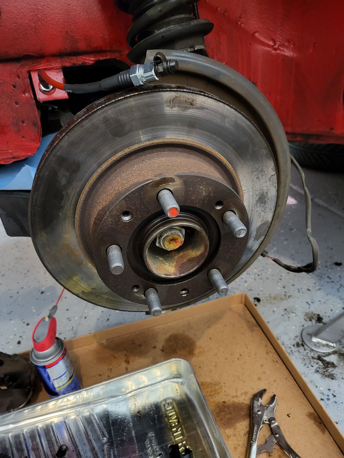 Rotors rusted on.....any tricks Rennlist Porsche Discussion Forums