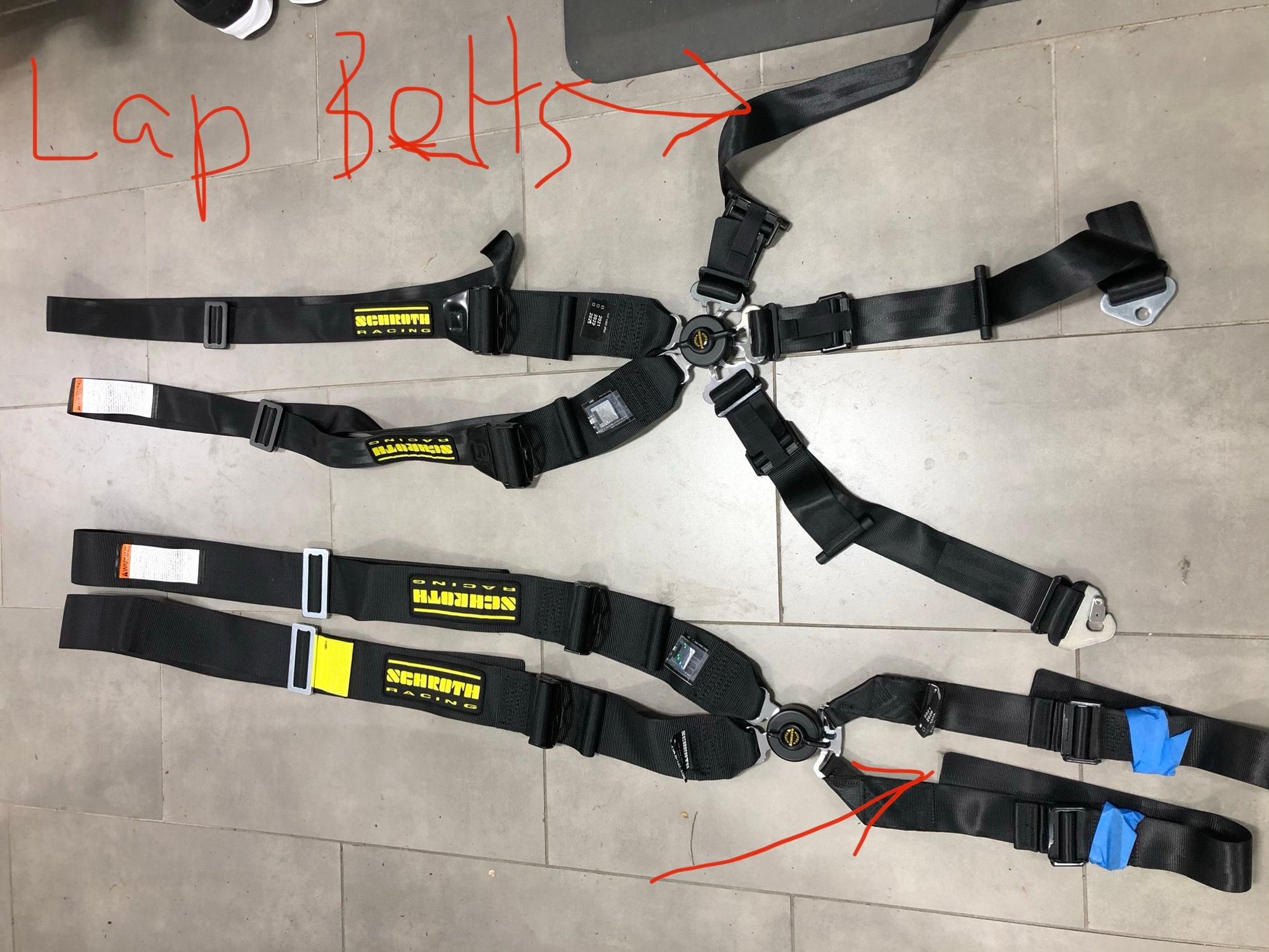 Interior/Upholstery - Schroth Harness - GT4 bucket seats - Used - 2015 to 2019 Porsche GT3 - 2016 Porsche Cayman GT4 - Hillsborough, CA 94010, United States