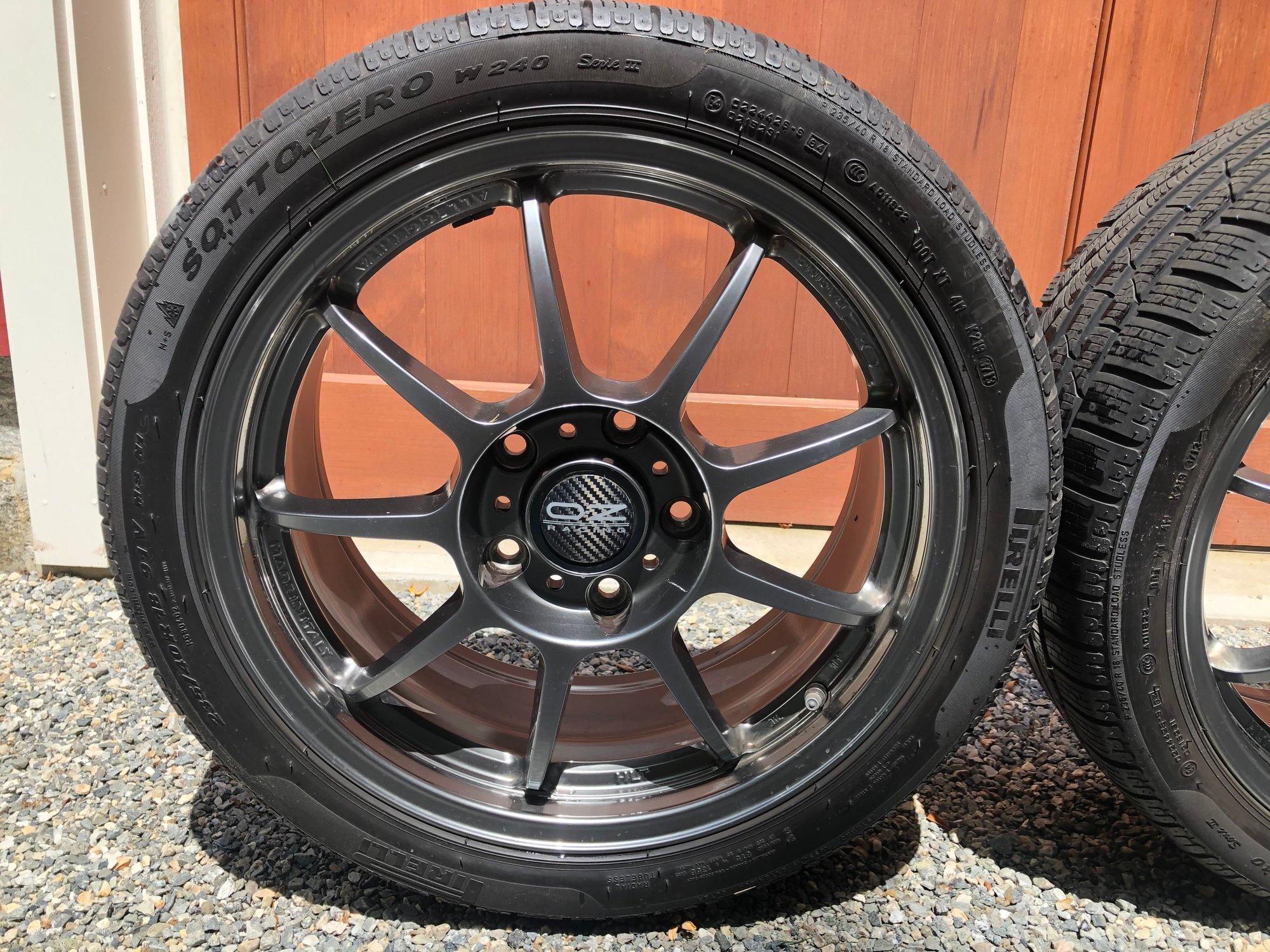 Wheels and Tires/Axles - Cayman 987 winter wheels and tires.  OZ Alleggerita HLT and Pirelli Sottozero - Used - 2009 to 2013 Porsche Cayman - Kent, CT 06757, United States
