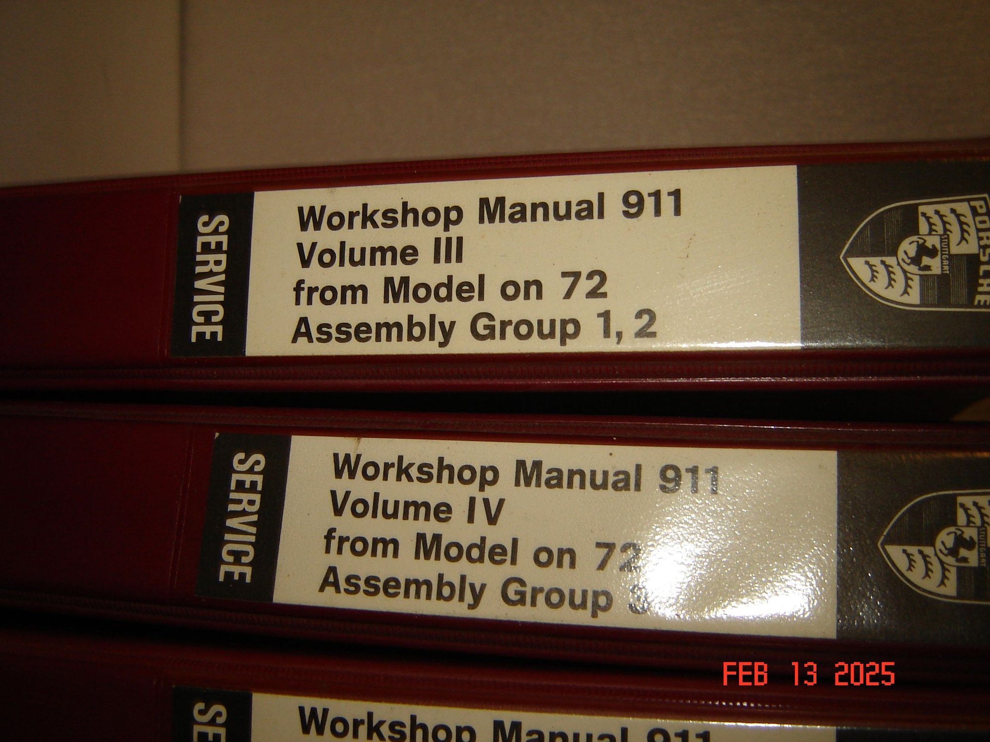 Miscellaneous - 911 Factory Service Manuals 4 Volumes 1972-1982 - Used - 1972 to 1982 Porsche 911 - Pearl River, NY 10965, United States