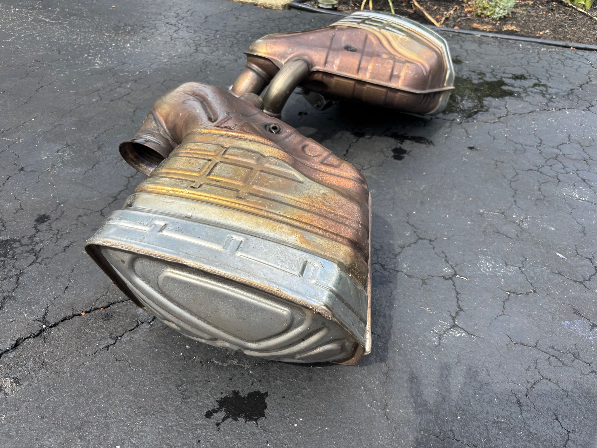 Engine - Exhaust - 991 GT3  OEM Side Mufflers - Used - 2014 to 2021 Porsche GT3 - Colts Neck, NJ 07722, United States