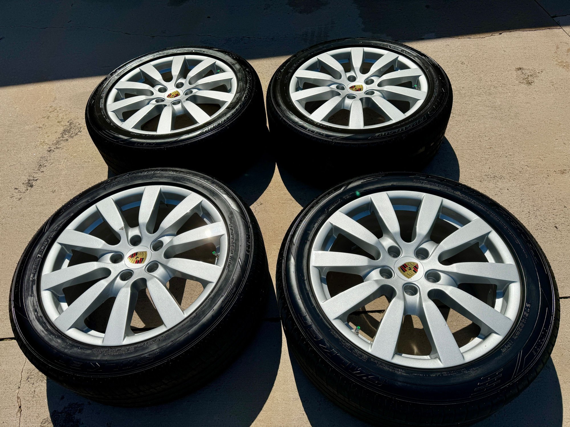 Wheels and Tires/Axles - Authentic Porsche Cayenne Wheels 9"x20" ET57 for 958.1 or .2 w/ Falken Tires & TPMS - Used - Gainesville, GA 30506, United States