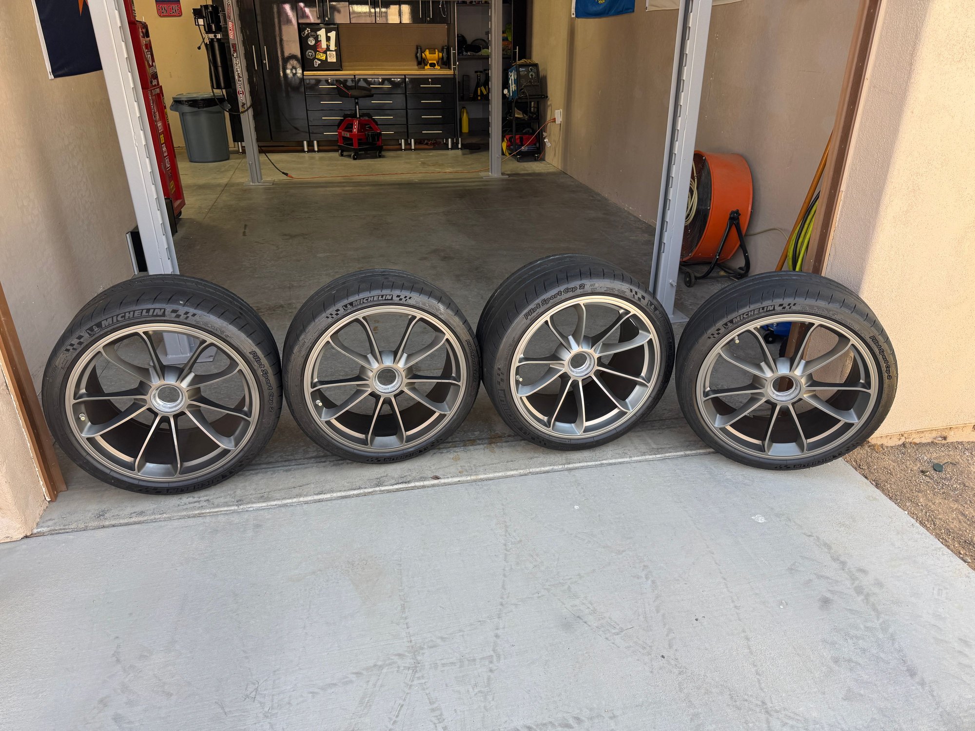Wheels and Tires/Axles - 991 GT3 Wheels & Cup 2 Tires - Used - 2014 to 2019 Porsche GT3 - Queen Creek, AZ 85142, United States