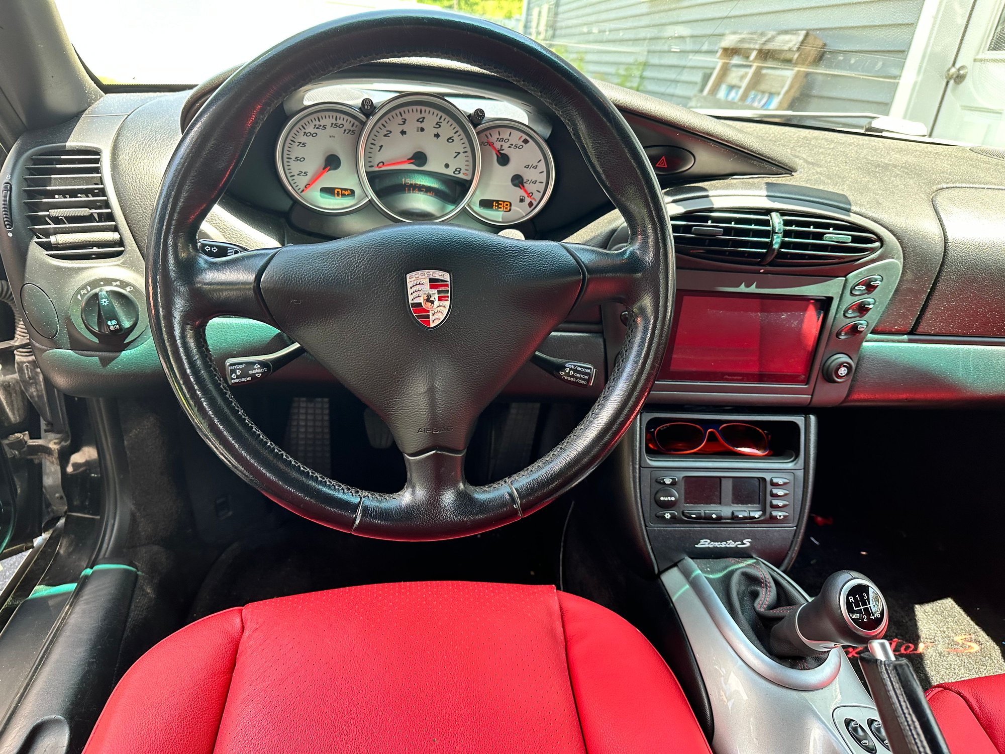 2002 Porsche Boxster - '02 Boxster S Black/Red 6speed Glass Top - Used - VIN WP0CB29852S660103 - 155,250 Miles - 6 cyl - 2WD - Manual - Convertible - Black - Framingham, MA 01701, United States