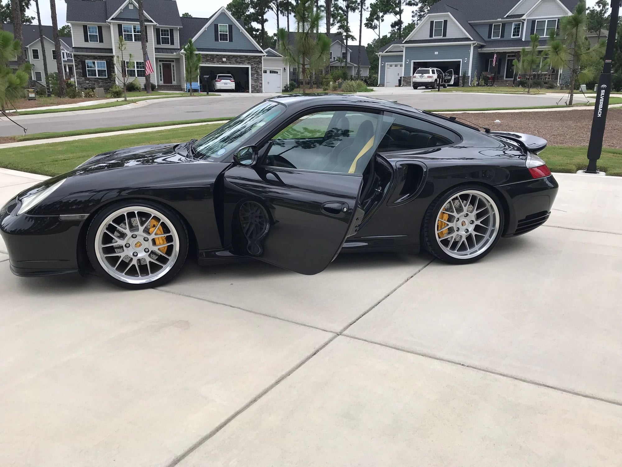 2001 Porsche 911 - 2001 911 Turbo with yellow calipers and belts - Used - VIN WP0AB299X1S686162 - 69,240 Miles - 6 cyl - AWD - Manual - Coupe - Black - Southern Pines, NC 28387, United States