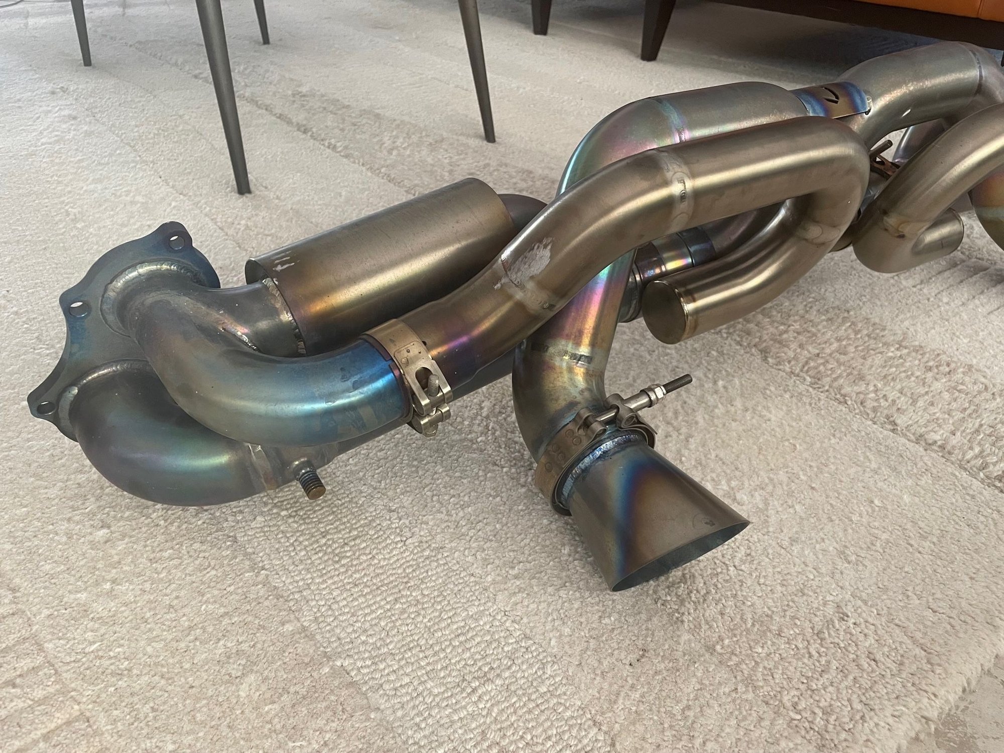 JCR Titanium Valved Race Pipe for 718 Cayman GT4 like new 1,500 miles