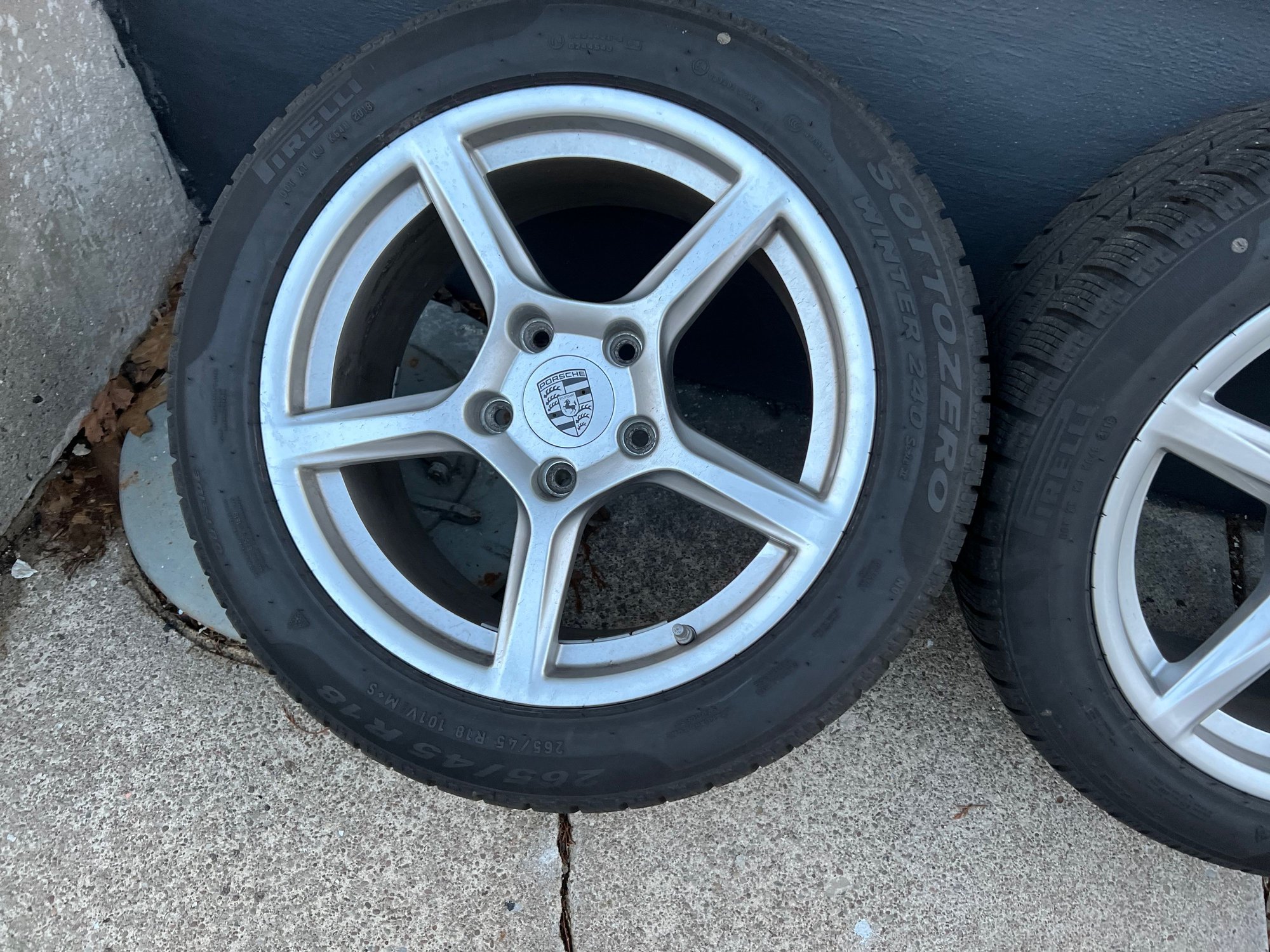 Wheels and Tires/Axles - FS: Porsche 18" Snow Tire Kit for 718 Cars w/center caps - Used - 2017 to 2023 Porsche Boxster - 2017 to 2023 Porsche 718 Boxster - 2017 to 2023 Porsche 718 Cayman - 2017 to 2023 Porsche 718 - 2017 to 2023 Porsche Cayman - Syracuse, NY 13203, United States