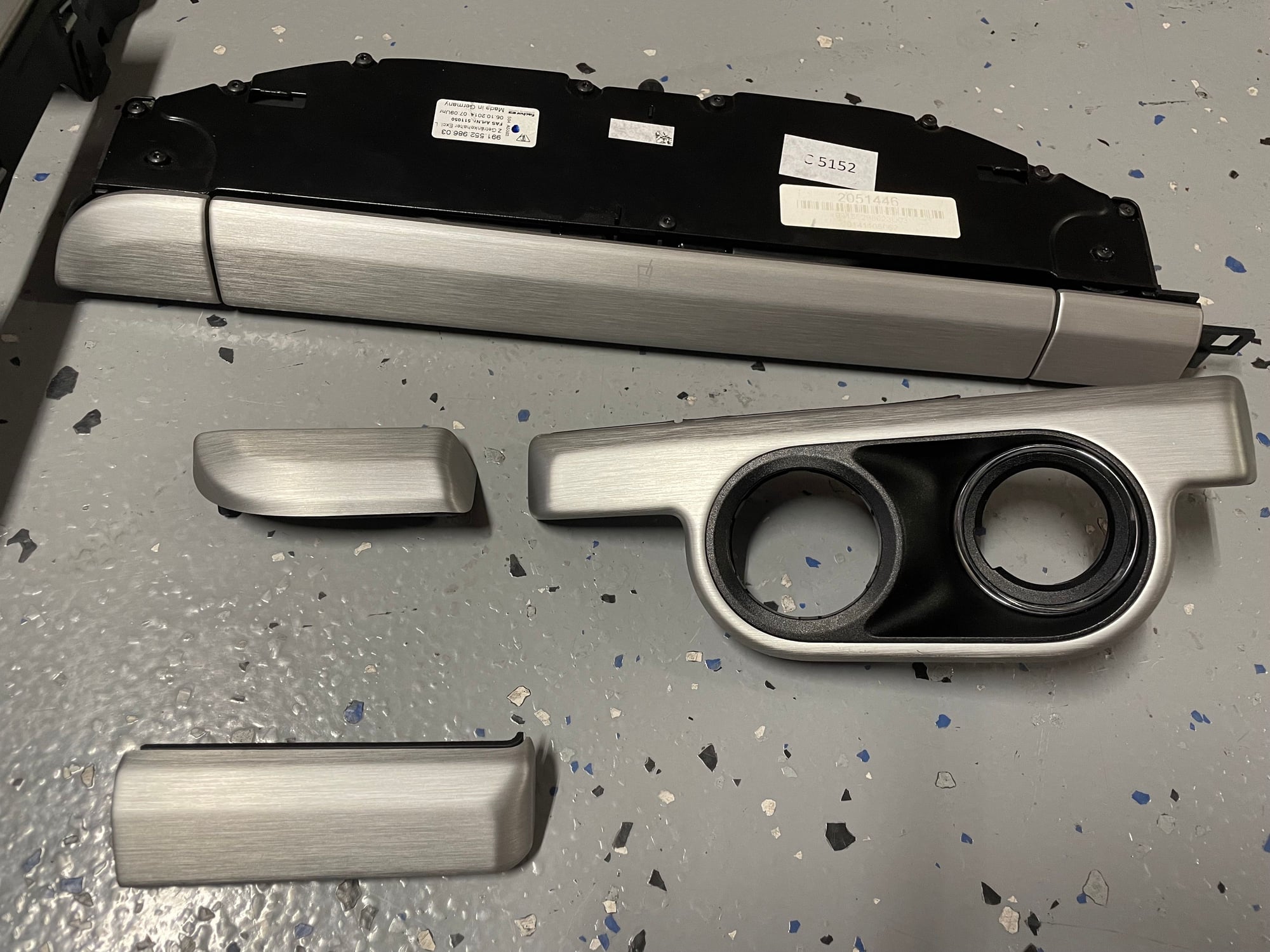 Interior/Upholstery - PORSCHE 991 FACTORY GENUINE 5 pieces  trim  in ''Brushed Aluminum'' - Used - 0  All Models - Arcadia, CA 91006, United States