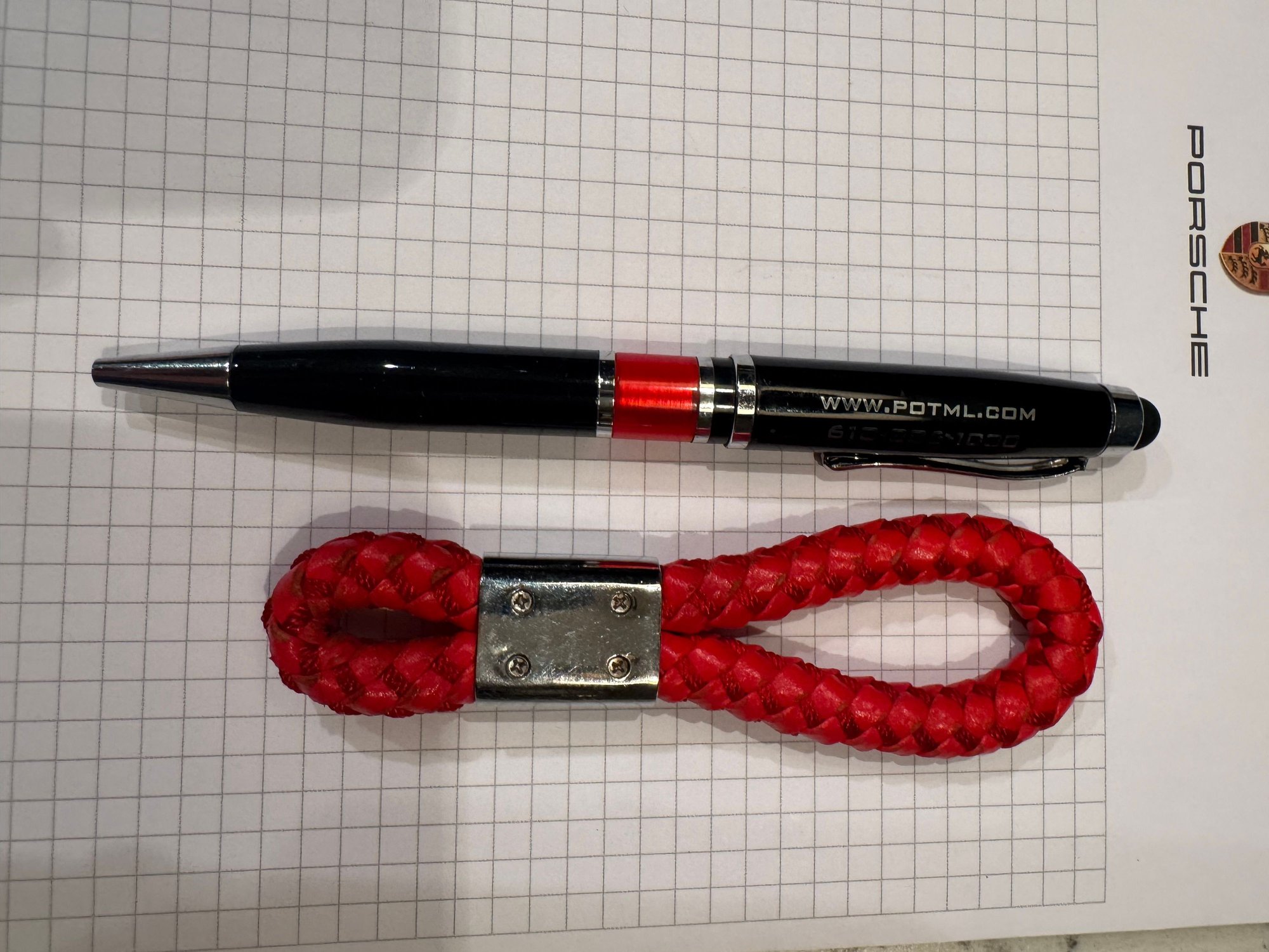 Accessories - New Porsche Notepad with Porsche Pen and KeyChain. - New - All Years  All Models - Marlton, NJ 08053, United States