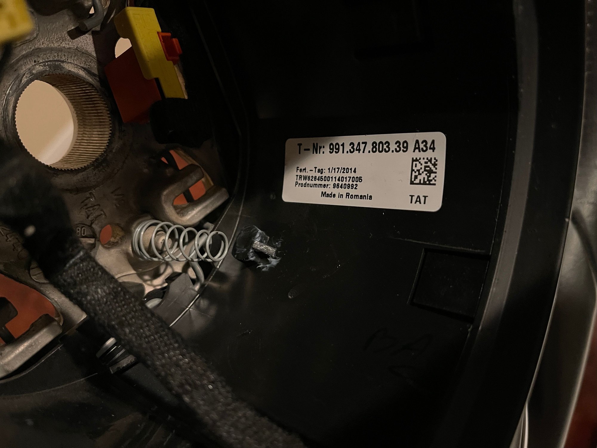 Interior/Upholstery - Black Leather Porsche PDK Wheel out of a 2014 Porsche 911 - Used - 0  All Models - Woodland Hills, CA 91364, United States