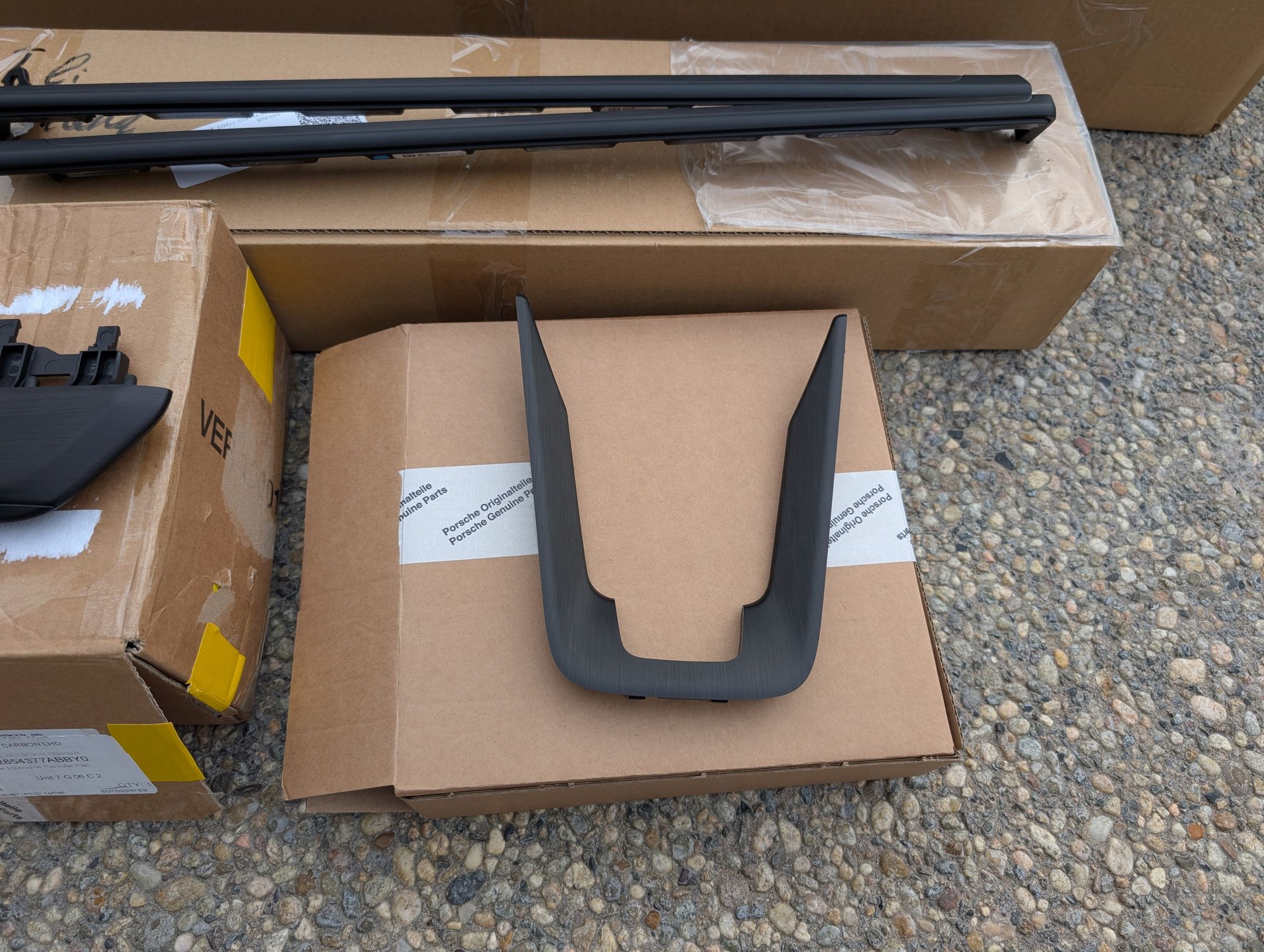 Interior/Upholstery - OEM Porsche 992 911 Black Brushed Aluminum Interior Trim FULL SET off a GT3 Touring - Used - Aliso Viejo, CA 92656, United States