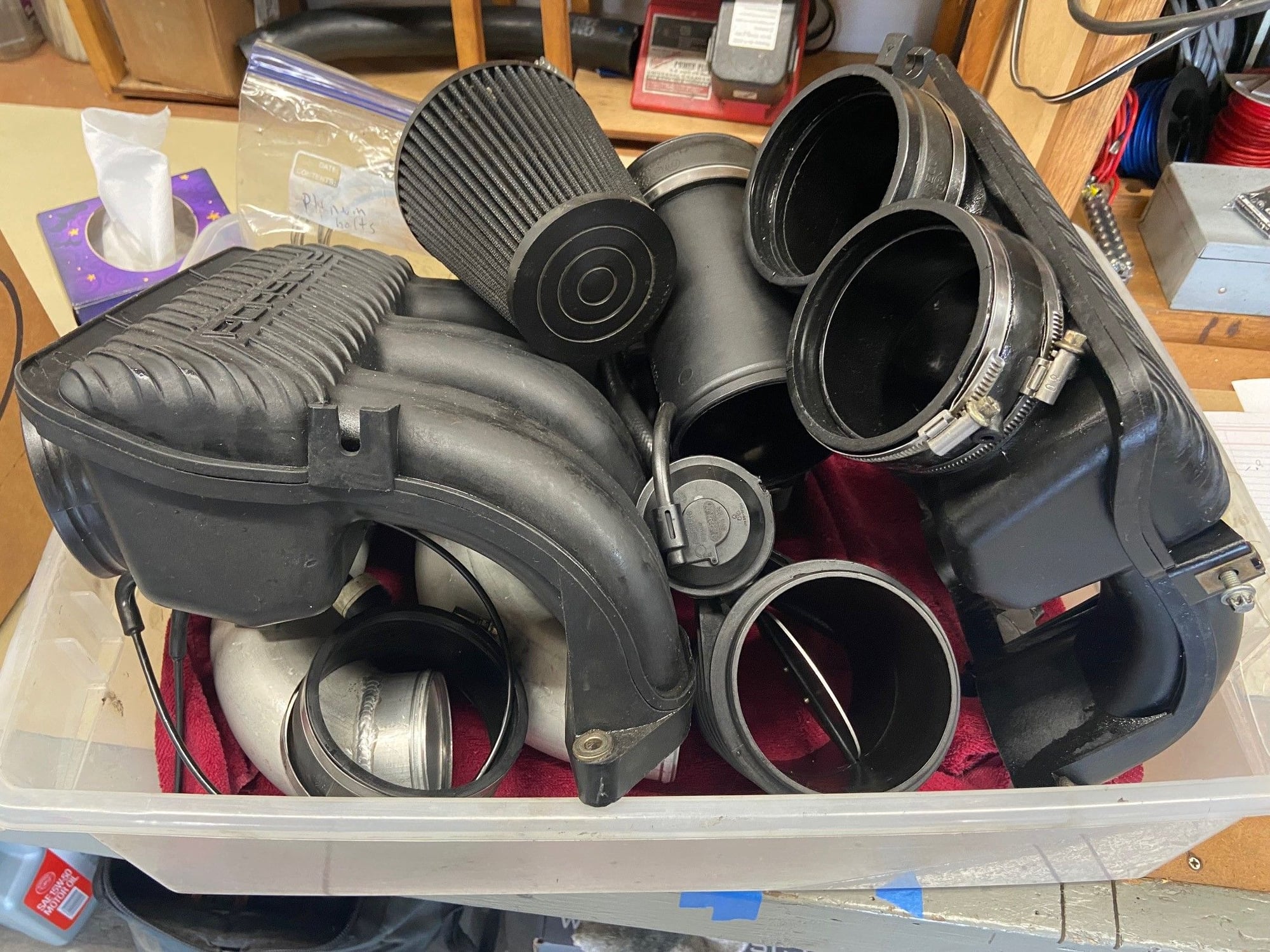 Engine - Intake/Fuel - 996 Intake Plenum, MAF and Cold Air Intake Pipes - Used - 1997 to 2001 Porsche 911 - Pittsford, NY 14534, United States