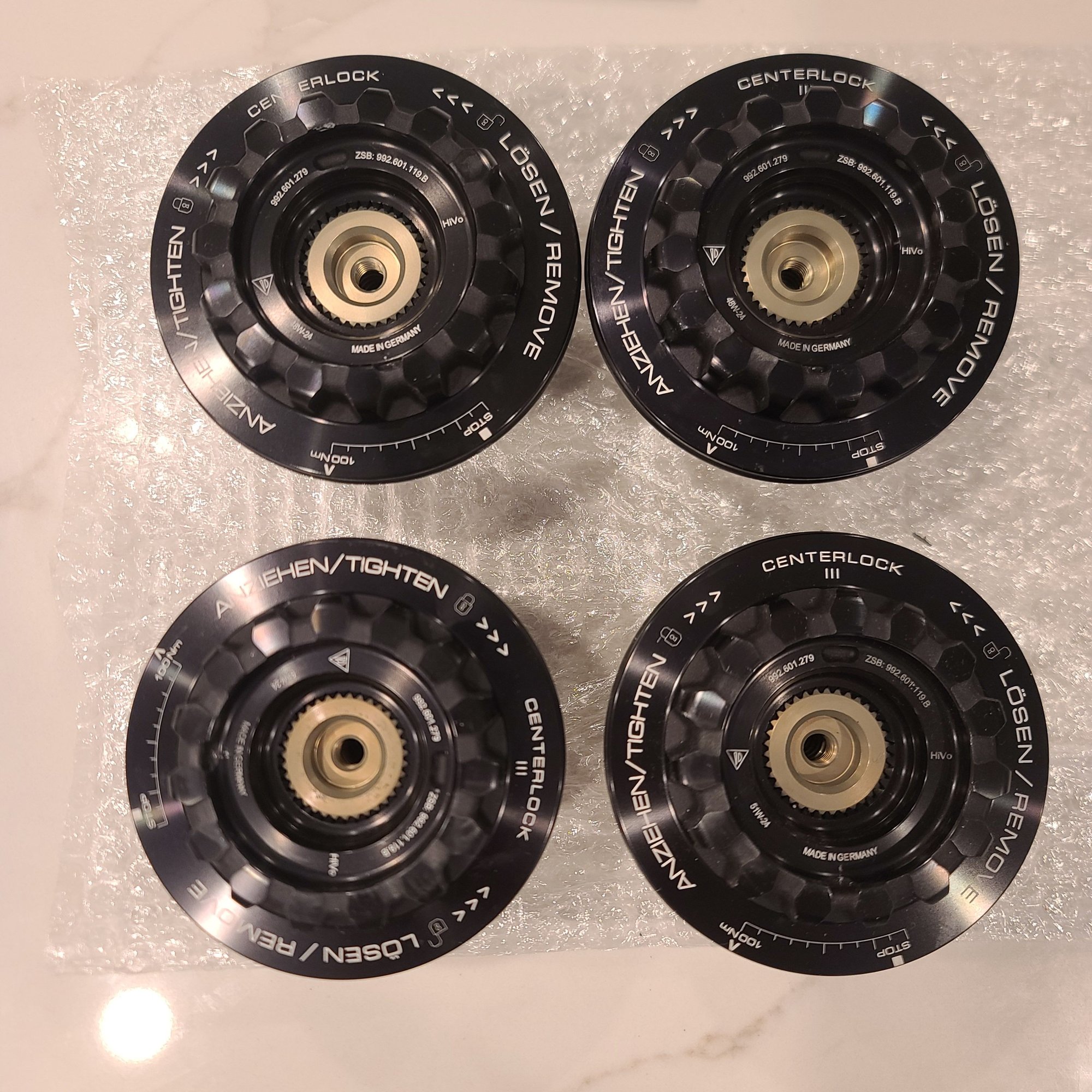 Wheels and Tires/Axles - 992 718 Set of Center Lock Nuts 992-601-119-B - Used - -1 to 2027  All Models - Ellicott City, MD 21042, United States