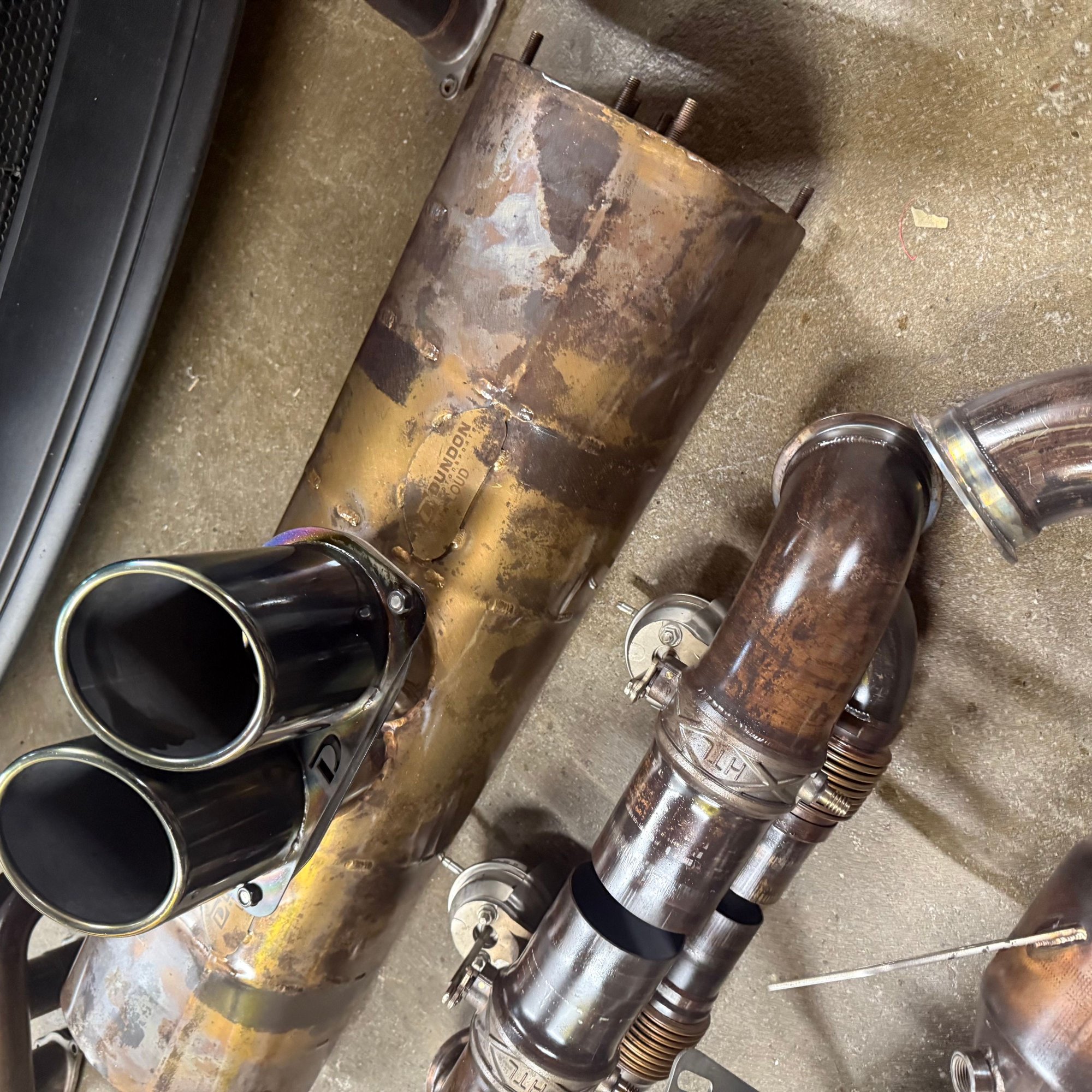 Engine - Exhaust - 991 GT3/GT3RS Dundon Street Header/Lifetime Muffler Power Package with Titanium Tips - Used - 2014 to 2019 Porsche 911 - San Mateo, CA 94403, United States