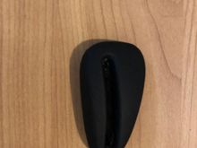 Plastic sear lever cover in genuine porsche leather. 