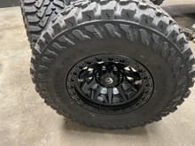 17" Fuel Covert wheels with 35" Yoko Geolandar MT's