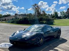 So yesterday go out in parking lot and saw this beautiful 458. Got to take it for a drive   Quite a car!  However would not ever consider trading it for my C2S cab!  The 911 is such a great car to simply drive or fly down country roads in. Nothing better!!