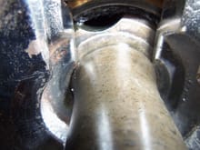 Outer bearing separator pulls on inner bearing separator which pulls on inner edge of CV joint hub. Nothing moved.