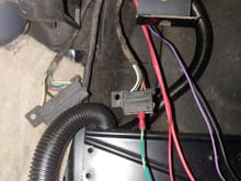 Tach wire installed to 4 pin plug... Black and Green wire.