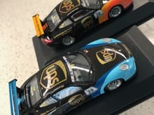 1/43 997 GT3 Cup UPS Livery, # 28 and # 29 (2-car set) - $120