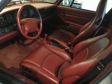 Chestnut leather interior (very reddish brown)