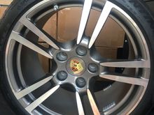 19” Wheels and tired have only 800 miles on them. They came as an exrra set with my 997 Turbo last year and I have never installed them nor planning to. Tire thread is almost intact. DOT 4717