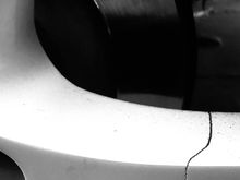 Cracked non genuine turbo alloy.