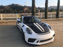 GT3 RS after rims powder coated to gold