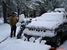 Yosemite riding in the snow was challenging