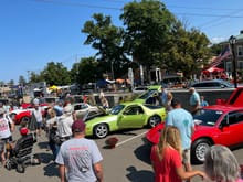 Drew big crowds all day…incredible interest in the car and it’s story.