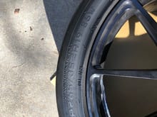 Front Tire - 265/35 ZR 19