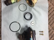 pump- flat gasket, filter, O ring and key (silver thing)