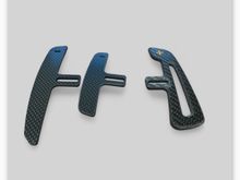 Original JQ Werks flat carbon paddles compared to 3D CNC Carbon Gt3rs Weissach style. 