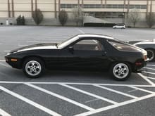 1979 Porsche 928  with 16 inch wheels refinished by Sports Car Tire in DE.