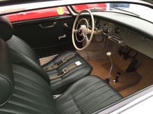 Interior shot of Dick's car