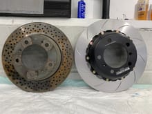Rear rotors size comparison