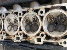 Second cylinder head after a light cleaning.