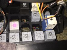 My fuse box doesn't look like the one in the pic with the jumper, so the one from pelican I counted 4 from the right and 3 up from the bottom, on mine the space is empty. It's a 2000 cab, did they move the relay to a different location? L