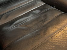 Leather repair on driver seat 