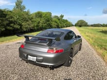 GT3RS style carbon fiber spoiler. (some difference over Aerokit 1 "Taco" spoiler)