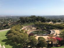 A hazy view of Venice and Santa Monica from the J. Paul Getty Museum.