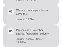 Same thing happened to me - build was supposed to start on Jan 16, now it looks like it will be FINISHED on Jan 16.  That was sudden!