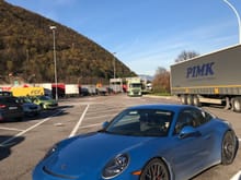 Just off the Autostrada, high speed blast from Zuffenhausen into Italy