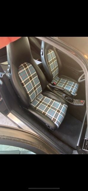 Interior/Upholstery - 993 OEM seats with Tartan pattern centers - Used - 1995 to 1998 Porsche 911 - Oviedo, FL 32765, United States