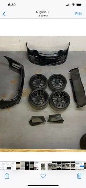 Exterior Body Parts - Vorsteiner carbon fiber wide body kit  with Advan wheels for 997 turbo - Used - 2007 to 2012 Porsche 911 - Miami, FL 33176, United States